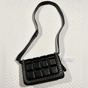 Topshop brand new crossbody w/ adjustable thick strap. Black with silver. L🖤VE!
